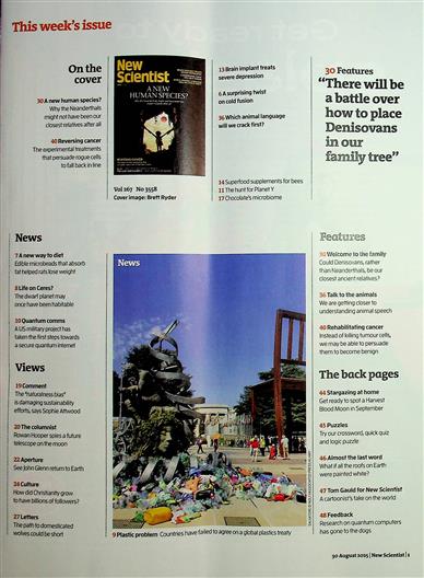 New Scientist England Inhaltsverzeichnis