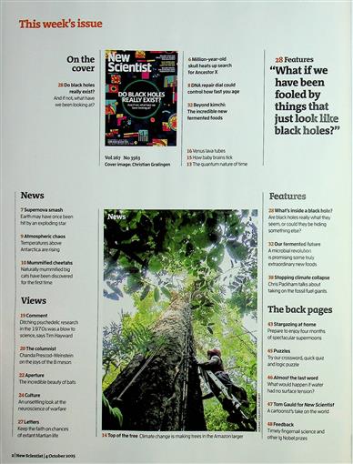 New Scientist England Inhaltsverzeichnis