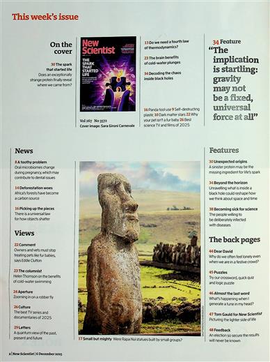 New Scientist England Inhaltsverzeichnis