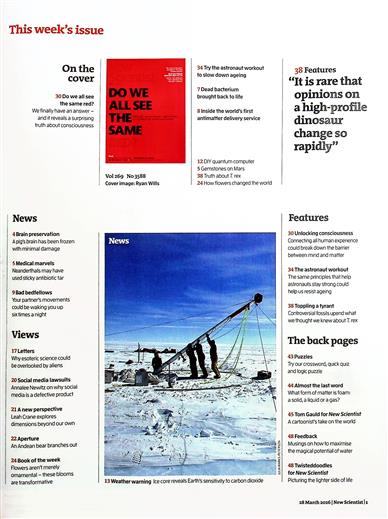 New Scientist England Inhaltsverzeichnis