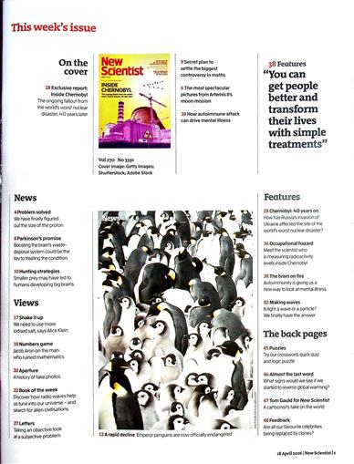 New Scientist England Inhaltsverzeichnis