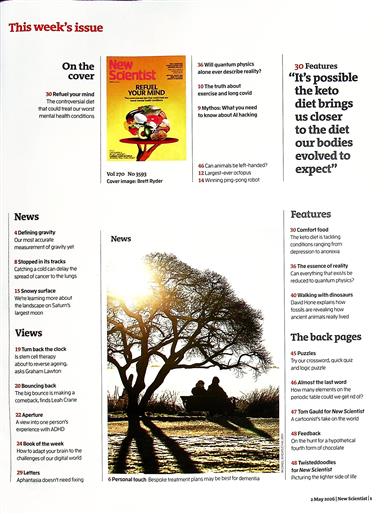 New Scientist England Inhaltsverzeichnis