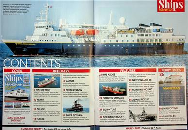 Ships Monthly UK Inhaltsverzeichnis