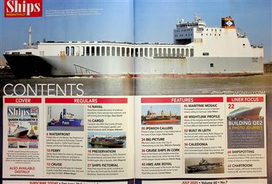 Ships Monthly UK Inhaltsverzeichnis