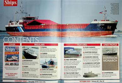 Ships Monthly UK Inhaltsverzeichnis