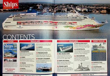 Ships Monthly UK Inhaltsverzeichnis