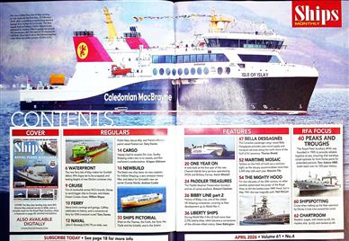 Ships Monthly UK Inhaltsverzeichnis