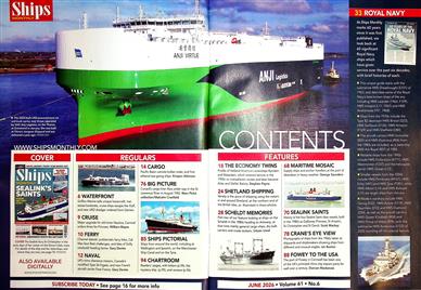 Ships Monthly UK Inhaltsverzeichnis