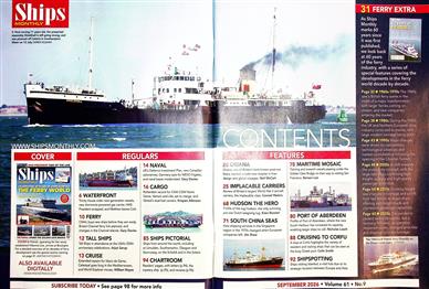Ships Monthly UK Inhaltsverzeichnis