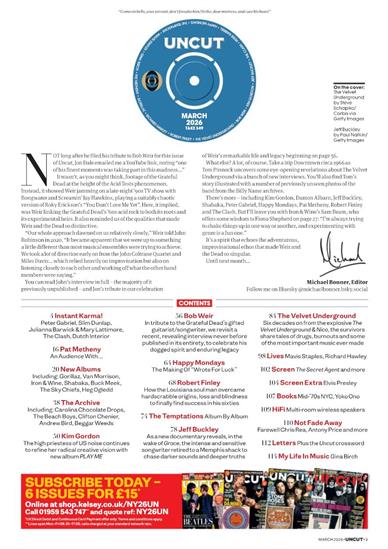 Uncut (UK) Inhaltsverzeichnis