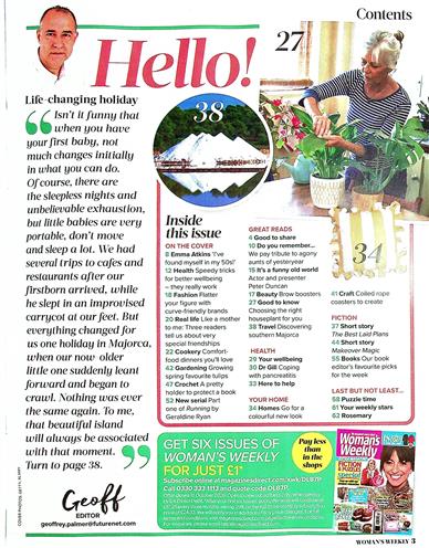 Woman's Weekly (UK) Inhaltsverzeichnis