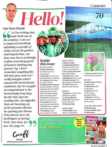 Woman's Weekly (UK) Inhaltsverzeichnis