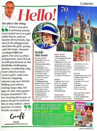 Woman's Weekly (UK) Inhaltsverzeichnis
