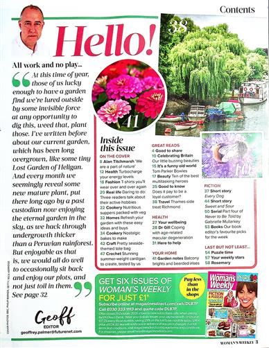 Woman's Weekly (UK) Inhaltsverzeichnis