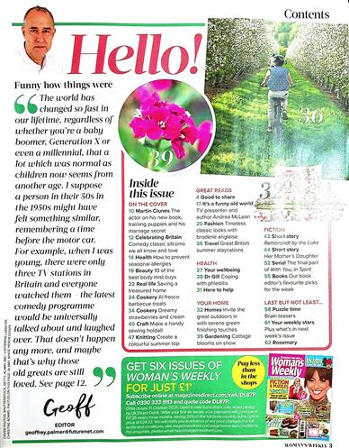 Woman's Weekly (UK) Inhaltsverzeichnis
