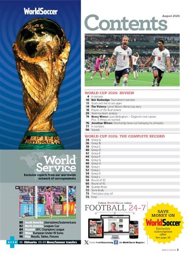 World Soccer Inhaltsverzeichnis