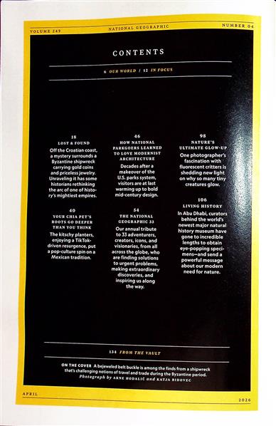 National Geographic US Inhaltsverzeichnis