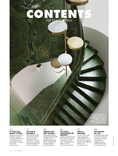 Elle Decor (US) Inhaltsverzeichnis