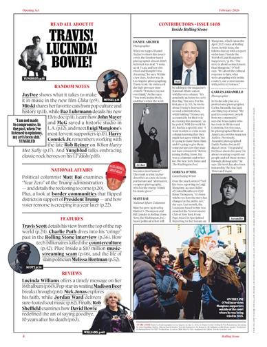 Rolling Stone US Inhaltsverzeichnis