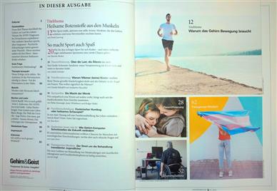Gehirn & Geist Inhaltsverzeichnis