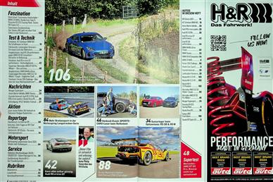Auto Bild sportscars Inhaltsverzeichnis