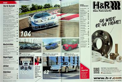 Auto Bild sportscars Inhaltsverzeichnis