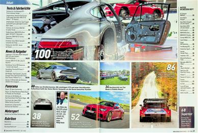 Auto Bild sportscars Inhaltsverzeichnis