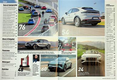 Auto Bild sportscars Inhaltsverzeichnis