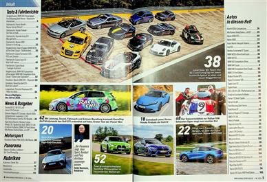 Auto Bild sportscars Inhaltsverzeichnis