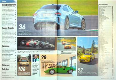 Auto Bild sportscars Inhaltsverzeichnis