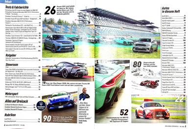 Auto Bild sportscars Inhaltsverzeichnis