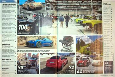 Auto Bild sportscars Inhaltsverzeichnis