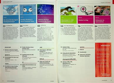 windows.developer Inhaltsverzeichnis