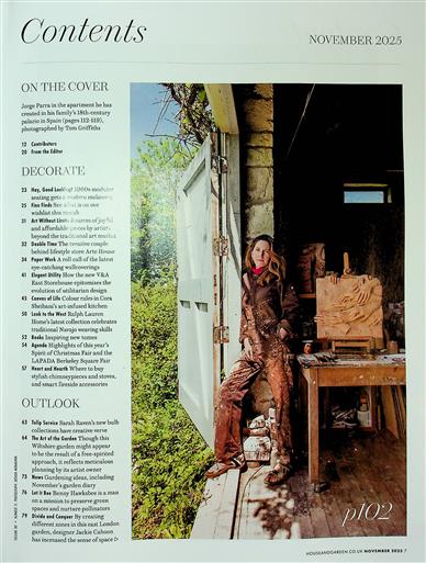 House & Garden (UK) Inhaltsverzeichnis