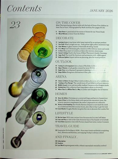 House & Garden (UK) Inhaltsverzeichnis