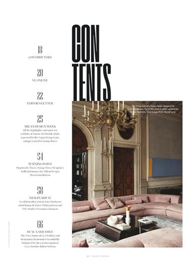 Vogue Living Australia Inhaltsverzeichnis