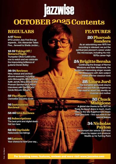 Jazzwise Inhaltsverzeichnis