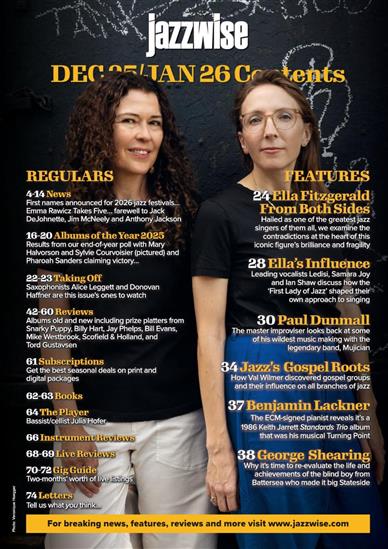 Jazzwise Inhaltsverzeichnis