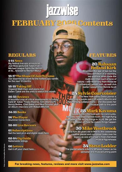 Jazzwise Inhaltsverzeichnis