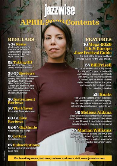 Jazzwise Inhaltsverzeichnis