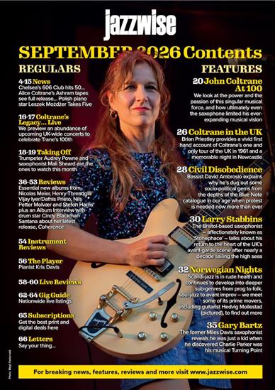 Jazzwise Inhaltsverzeichnis