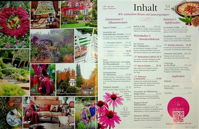 Garten & Wohnen Träume Inhaltsverzeichnis