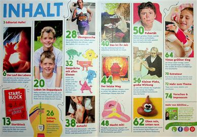 GEOlino Extra Inhaltsverzeichnis