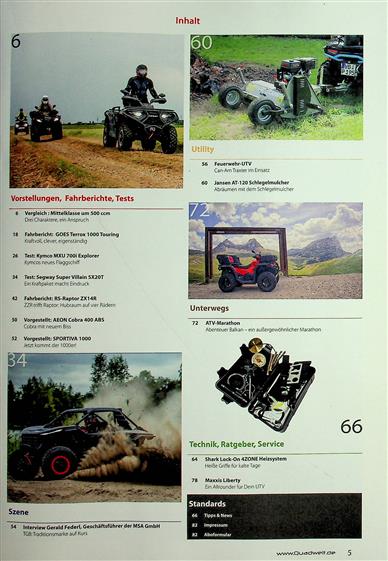 Quadwelt Inhaltsverzeichnis