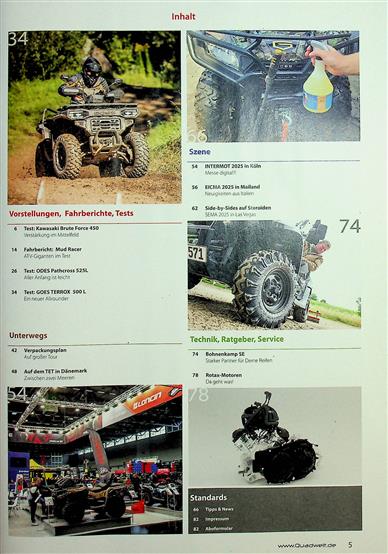 Quadwelt Inhaltsverzeichnis