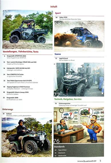 Quadwelt Inhaltsverzeichnis