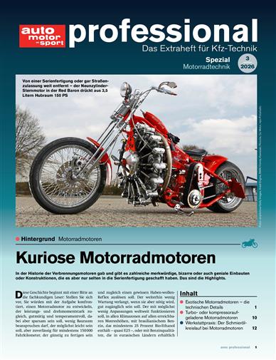 Auto Motor und Sport professional Inhaltsverzeichnis