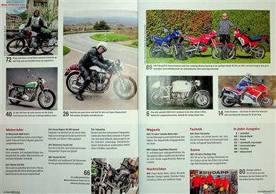 Klassik Motorrad Inhaltsverzeichnis