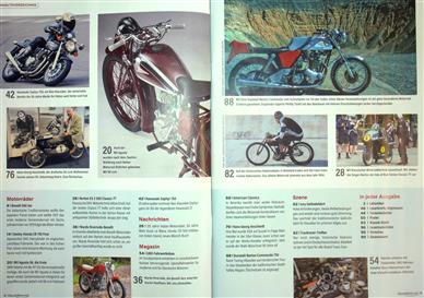 Klassik Motorrad Inhaltsverzeichnis