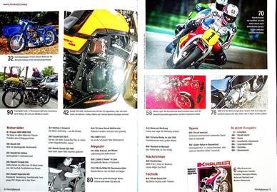 Klassik Motorrad Inhaltsverzeichnis